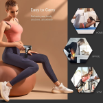 aparat de masaj gun renpho mini, 5 capete interschimbabile, 5 trepte de viteza, incarcare usb-c