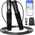 set coarda pentru sarit smart renpho q001, 4 moduri, bluetooth, analiza datelor in aplicatie, adulti, copii set coarda pentru sarit smart renpho q001, 4 moduri, bluetooth, analiza datelor in aplicatie, adulti, copii