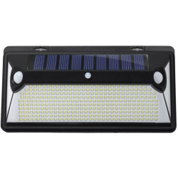 lampa solara de perete superfire ff6-d, 72w led, 360leduri,3 moduri, incarcare solara si senzor de miscare