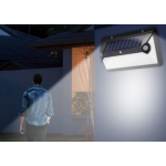 lampa solara de perete superfire ff6-d, 72w led, 360leduri,3 moduri, incarcare solara si senzor de miscare