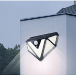 lampa solara de perete superfire ff6-b, 33w led, 166leduri, 3 moduri, 1200mah, incarcare solara si senzor de miscare