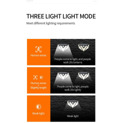 lampa solara de perete superfire ff6-b, 33w led, 166leduri, 3 moduri, 1200mah, incarcare solara si senzor de miscare