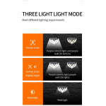 lampa solara de perete superfire ff6-b, 33w led, 166leduri, 3 moduri, 1200mah, incarcare solara si senzor de miscare