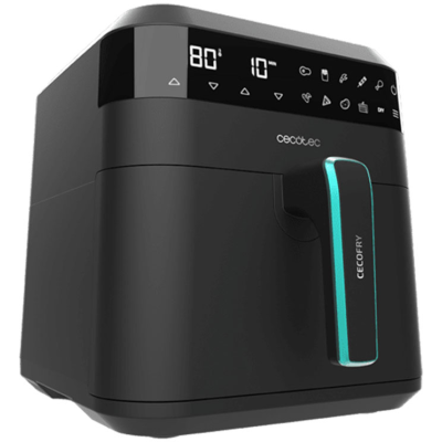 friteuza cu aer cald, fara ulei cecotec cecofry experience 6000, 1700w, 6l, control tactil, 9 programe presetate