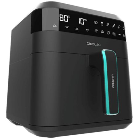 friteuza cu aer cald, fara ulei cecotec cecofry experience 6000, 1700w, 6l, control tactil, 9 programe presetate