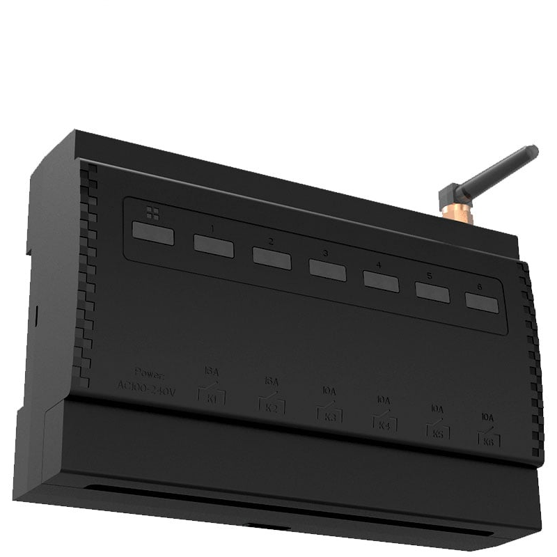 releu smart rovo erc102 kinetic, 6 canale, 4x10a, 2x16a wifi + rf433, tuya