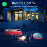 set 2 becuri led rgb smart nous p8, gu10, control din aplicatie