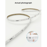 banda led rgb inteligenta govee h615a rgb, wi-fi, bluetooth, sincronizare muzica, lumina colorata, 5m, compatibil google assista