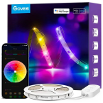 banda led govee h618a rgbic, 5m, sincronizare muzica, wifi si bluetooth, alexa , google asistant banda led govee h618a rgbic, 5m, sincronizare muzica, wifi si bluetooth, alexa , google asistant