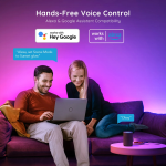 banda led govee h618a rgbic, 5m, sincronizare muzica, wifi si bluetooth, alexa , google asistant banda led govee h618a rgbic, 5m, sincronizare muzica, wifi si bluetooth, alexa , google asistant