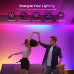 banda led govee h618a rgbic, 5m, sincronizare muzica, wifi si bluetooth, alexa , google asistant banda led govee h618a rgbic, 5m, sincronizare muzica, wifi si bluetooth, alexa , google asistant