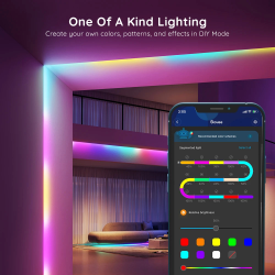 banda led govee h618a rgbic, 5m, sincronizare muzica, wifi si bluetooth, alexa , google asistant