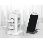 prelungitor tip turn tessan tps03, 8 prize, 3 usb 3a, cablu 2m, protectie la suprasarcina prelungitor tip turn tessan tps03, 8 prize, 3 usb 3a, cablu 2m, protectie la suprasarcina
