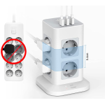 prelungitor tip turn tessan tps03, 8 prize, 3 usb 3a, cablu 2m, protectie la suprasarcina prelungitor tip turn tessan tps03, 8 prize, 3 usb 3a, cablu 2m, protectie la suprasarcina