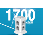 prelungitor tip turn tessan tps03, 8 prize, 3 usb 3a, cablu 2m, protectie la suprasarcina prelungitor tip turn tessan tps03, 8 prize, 3 usb 3a, cablu 2m, protectie la suprasarcina