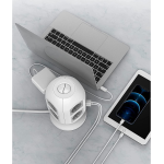 prelungitor tip turn tessan jw402, 8 prize, 4 usb 3.1a, cablu 2m, protectie la suprasarcina