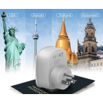 adaptor europe to usa tessan ts-611, eu - us, 2xusb - 2,4a, 10 a