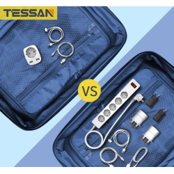adaptor europe to uk tessan ts-611, eu - uk, 2xusb - 2,4a, 10a