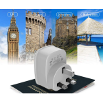 adaptor europe to uk tessan ts-611, eu - uk, 2xusb - 2,4a, 10a