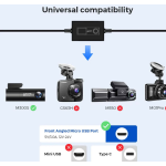 kit cablu alimentare si monitorizare miscare pentru azdome jyx04 pentru modele m300  m300s, 12 24v to 5v 3a, micro usb