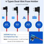 kit cablu alimentare si monitorizare miscare pentru azdome jyx04 pentru modele m300  m300s, 12 24v to 5v 3a, micro usb