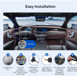 kit cablu alimentare si monitorizare miscare pentru azdome jyx04 pentru modele m300  m300s, 12 24v to 5v 3a, micro usb