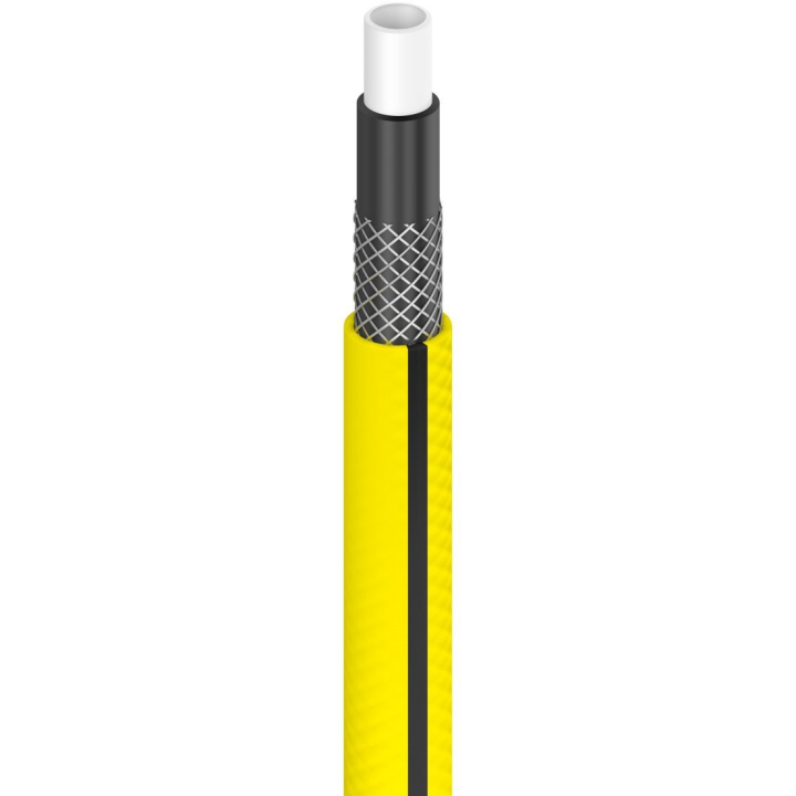 set furtun pentru gradina cellfast 4yellow, 1 2  , 15m, protectie uv, antirasucire, duza stropire, conectori