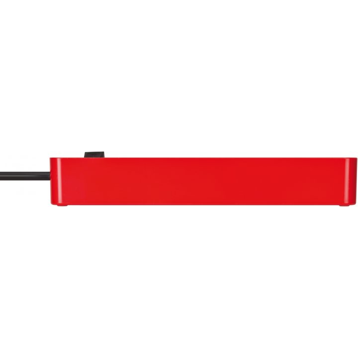 prelungitor brennenstuhl ecolor 4 prize, 2xusb, 1.5m rosu negru