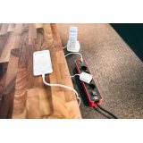 prelungitor brennenstuhl ecolor 4 prize, 2xusb, 1.5m rosu negru