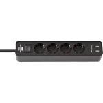 prelungitor brennenstuhl ecolor 4 prize, 2xusb, 1.5m negru prelungitor brennenstuhl ecolor 4 prize, 2xusb, 1.5m negru