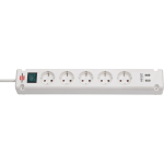 prelungitor brennenstuhl bremounta 5 prize, 2 usb-uri, 3m, buton on off, prindere in suruburi alb