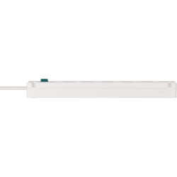 prelungitor brennenstuhl bremounta 5 prize, 2 usb-uri, 3m, buton on off, prindere in suruburi alb