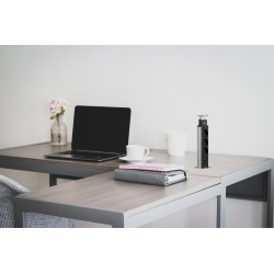 prelungitor incorporabil brennenstuhl 3 prize, 2xusb, retractabil pentru blat de bucatarie sau birou, cablu 2 m