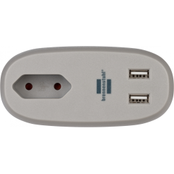 prelungitor brennenstuhl estilo 1 priza, 2xusb, pentru canapea pat