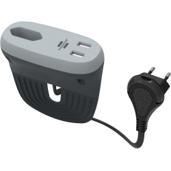 prelungitor brennenstuhl estilo 1 priza, 2xusb, pentru canapea pat