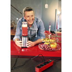 prelungitor brennenstuhl ecolor 4 prize, 1.5m h05vv-f 3g1,5 rosu negru