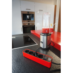 prelungitor brennenstuhl ecolor 4 prize, 1.5m h05vv-f 3g1,5 rosu negru