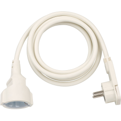 cordon prelungitor brennenstuhl cu cap plat, 2m - alb