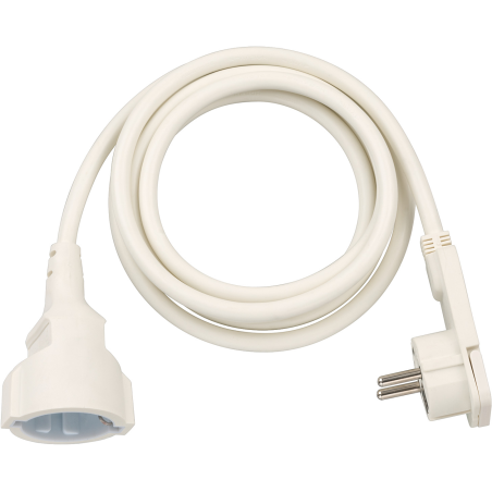 cordon prelungitor brennenstuhl cu cap plat, 2m - alb