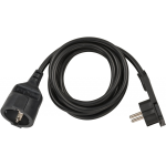 cordon prelungitor brennenstuhl cu cap plat, 2m - negru