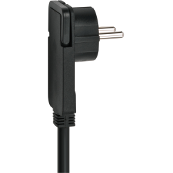 cordon prelungitor brennenstuhl cu cap plat, 2m - negru