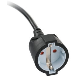 cordon prelungitor brennenstuhl cu cap plat, 2m - negru