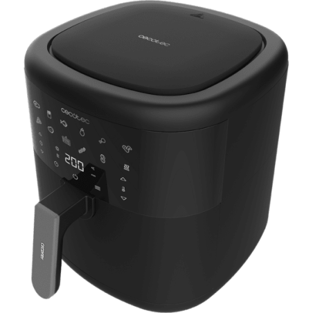 friteuza cu aer cald, fara ulei cecotec bombastik 6000, 1700w, 6l, control tactil, 12 programe presetate