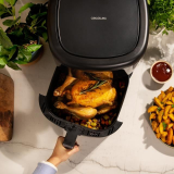 friteuza cu aer cald, fara ulei cecotec bombastik 6000, 1700w, 6l, control tactil, 12 programe presetate