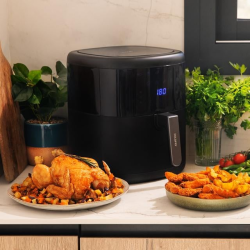 friteuza cu aer cald, fara ulei cecotec bombastik 6000, 1700w, 6l, control tactil, 12 programe presetate