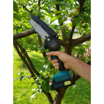 mini ferastrau cu lant electric rovo rv-mf, 6 inch, 24v, 2000mah, 2 acumulatori, 2 lanturi, chainsaw