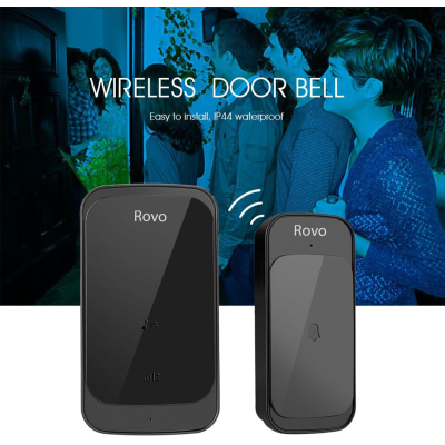 sonerie wifi rovo c03, 2 receptoare, ip44, 38 melodii