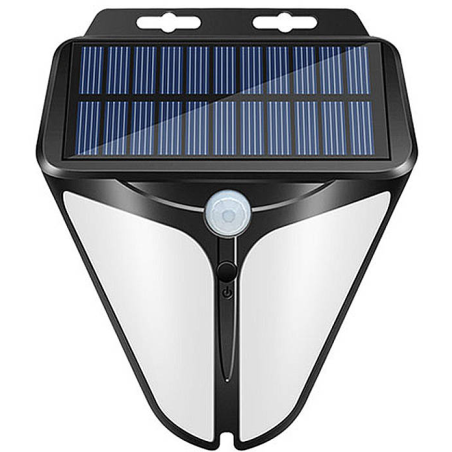 lampa solara de perete superfire ff11-f, 6w led, 280lm, 3 moduri, 1500mah, incarcare solara si senzor de miscare