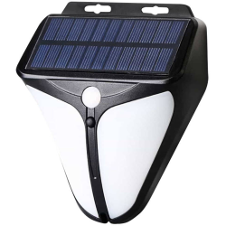 lampa solara de perete superfire ff11-f, 6w led, 280lm, 3 moduri, 1500mah, incarcare solara si senzor de miscare