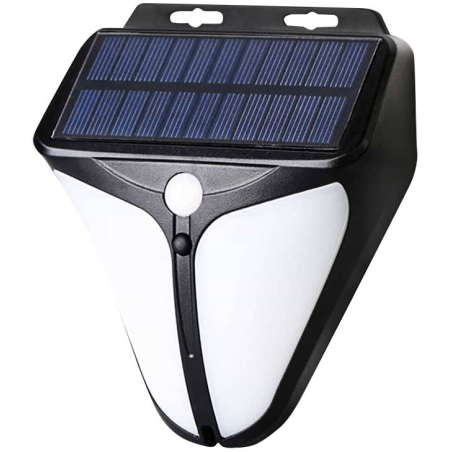 lampa solara de perete superfire ff11-f, 6w led, 280lm, 3 moduri, 1500mah, incarcare solara si senzor de miscare